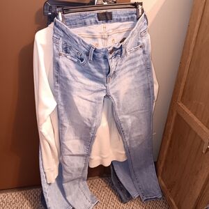 BKE Women's Light Wash Skinny Jeans